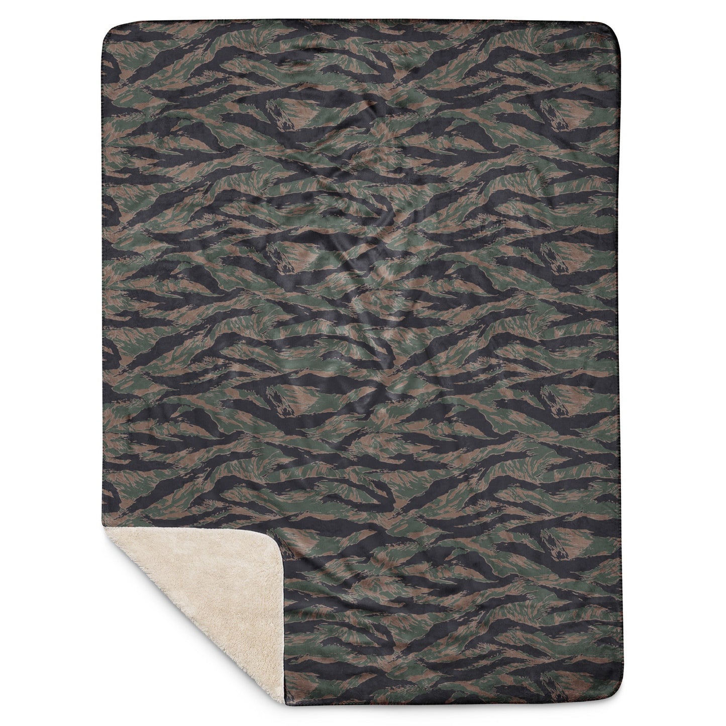 American Tiger Stripe MARPAT Woodland CAMO Sherpa Blanket