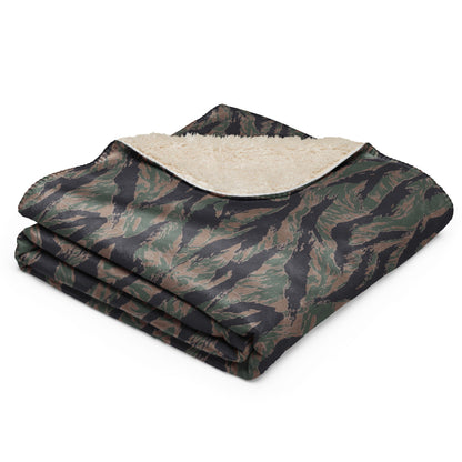 American Tiger Stripe MARPAT Woodland CAMO Sherpa Blanket
