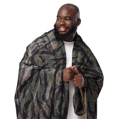 American Tiger Stripe MARPAT Woodland CAMO Sherpa Blanket