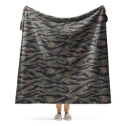 Tiger Stripe Woodland CAMO Sherpa Blanket - 60″×80″