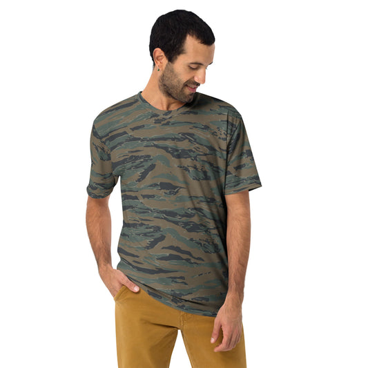 American Tiger Stripe MARPAT Woodland Trial CAMO Men’s t-shirt - Mens T-Shirt