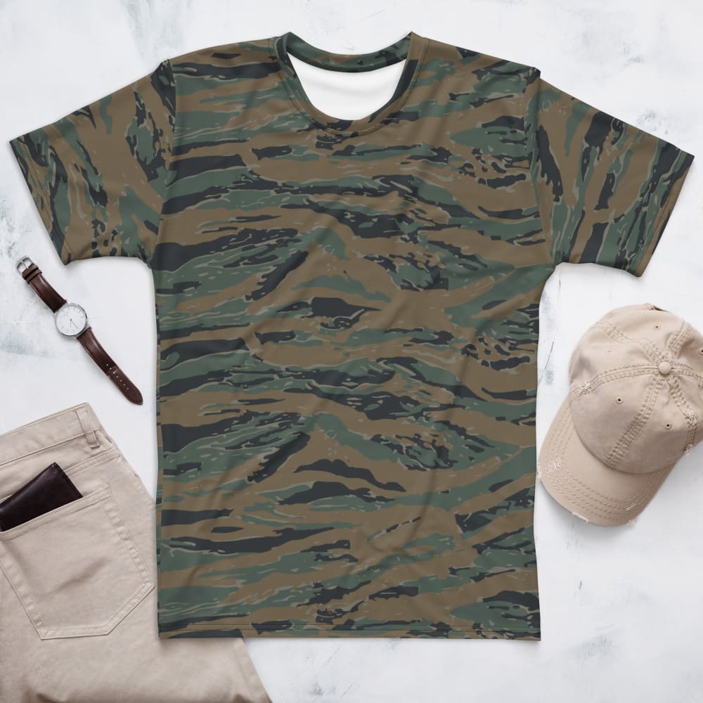 American Tiger Stripe MARPAT Woodland Trial CAMO Men’s t-shirt - XS