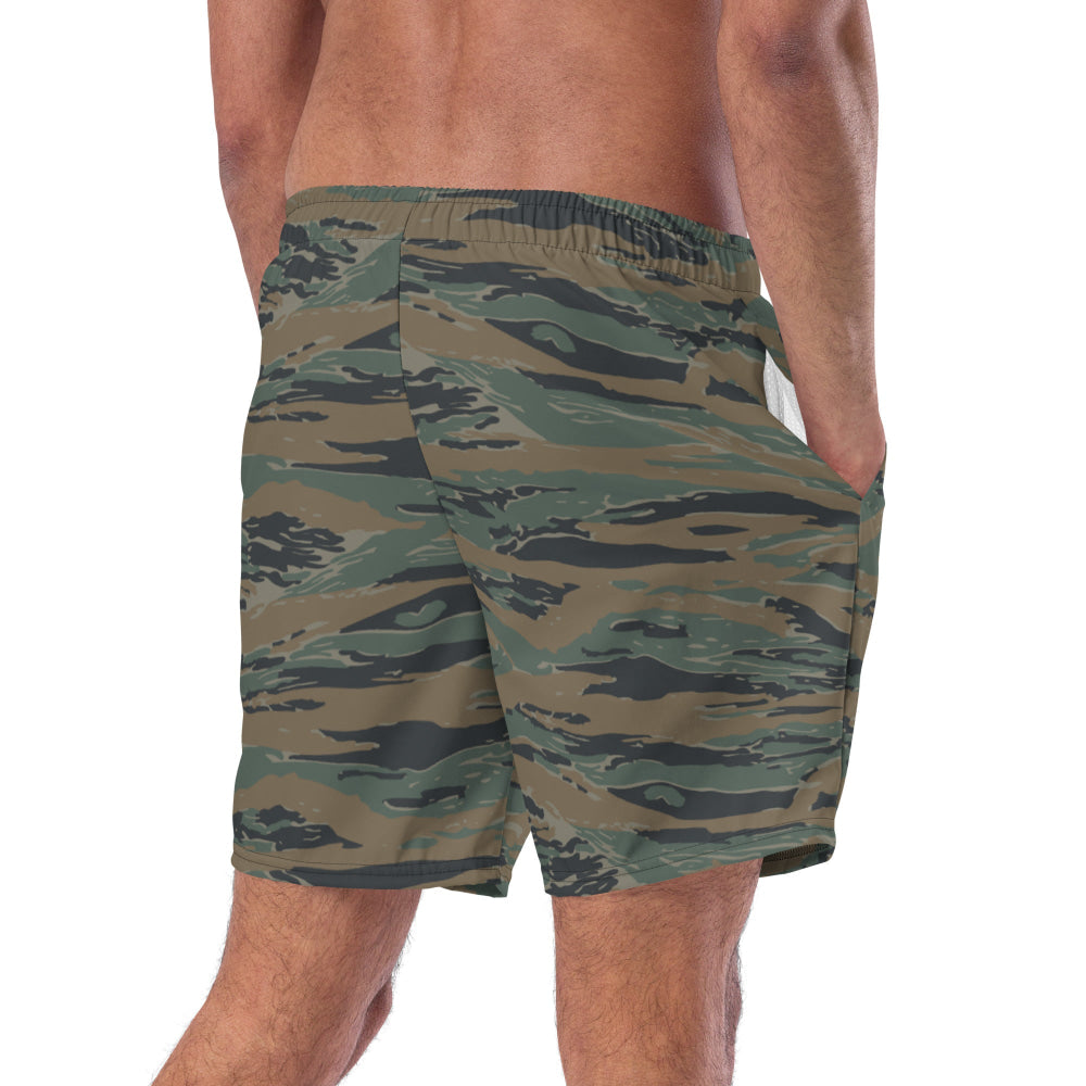 American Tiger Stripe MARPAT Woodland Trial CAMO swim trunks - Mens Swim Trunks