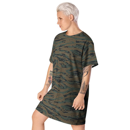 American Tiger Stripe MARPAT Woodland Trial CAMO T-shirt dress - Womens T-Shirt Dress