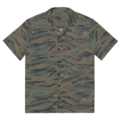 American Tiger Stripe MARPAT Woodland Trial CAMO Unisex button shirt - 2XS - Button Shirt