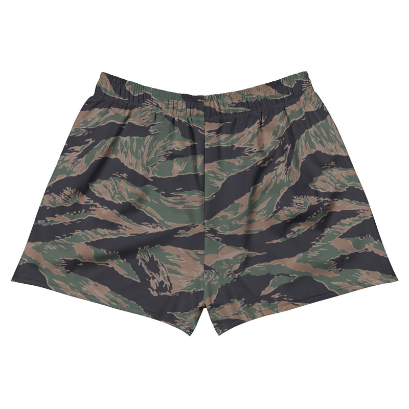 Tiger Stripe Woodland CAMO Unisex Athletic Shorts