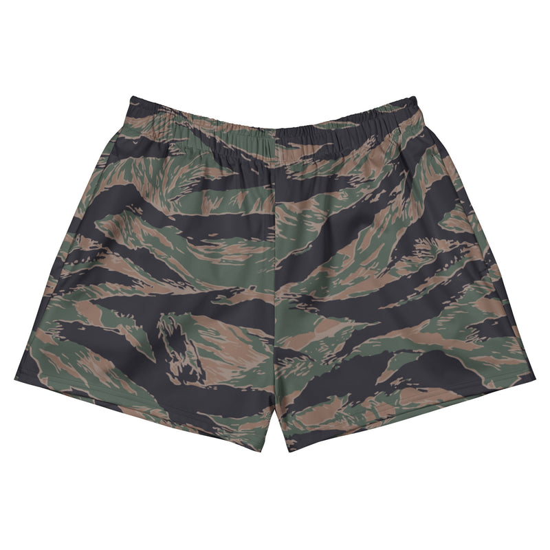 Tiger Stripe Woodland CAMO Unisex Athletic Shorts