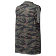 Tiger Stripe Woodland CAMO Unisex Basketball Jersey