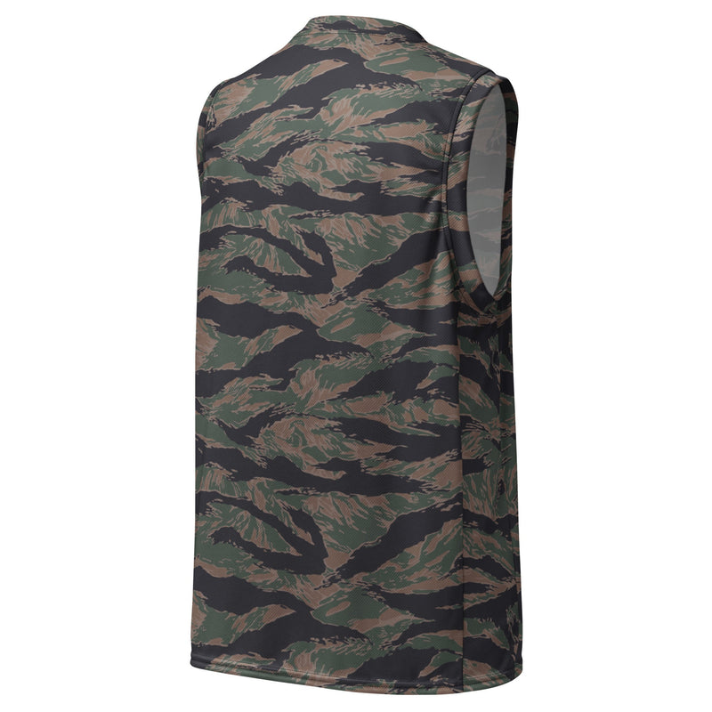 Tiger Stripe Woodland CAMO Unisex Basketball Jersey