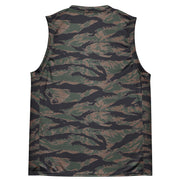 Tiger Stripe Woodland CAMO Unisex Basketball Jersey
