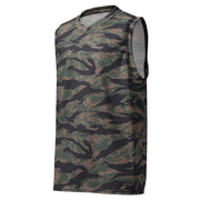 Tiger Stripe Woodland CAMO Unisex Basketball Jersey
