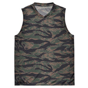 Tiger Stripe Woodland CAMO Unisex Basketball Jersey