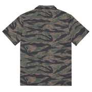 Tiger Stripe Woodland CAMO Unisex Short-Sleeve Button Shirt - Button-Up