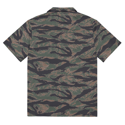 American Tiger Stripe MARPAT Woodland CAMO Unisex button shirt - Button Shirts