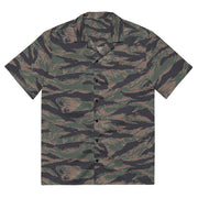 Tiger Stripe Woodland CAMO Unisex Short-Sleeve Button Shirt - 2XS - Button-Up