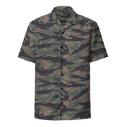 Tiger Stripe Woodland CAMO Unisex Short-Sleeve Button Shirt - Button-Up