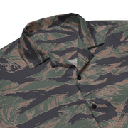 Tiger Stripe Woodland CAMO Unisex Short-Sleeve Button Shirt - Button-Up