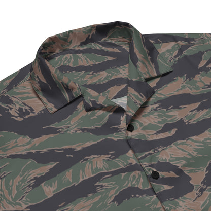 American Tiger Stripe MARPAT Woodland CAMO Unisex button shirt - Button Shirts