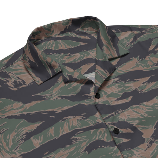 American Tiger Stripe MARPAT Woodland CAMO Unisex button shirt - Button Shirts