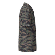 Tiger Stripe Woodland CAMO Unisex Short-Sleeve Button Shirt - Button-Up