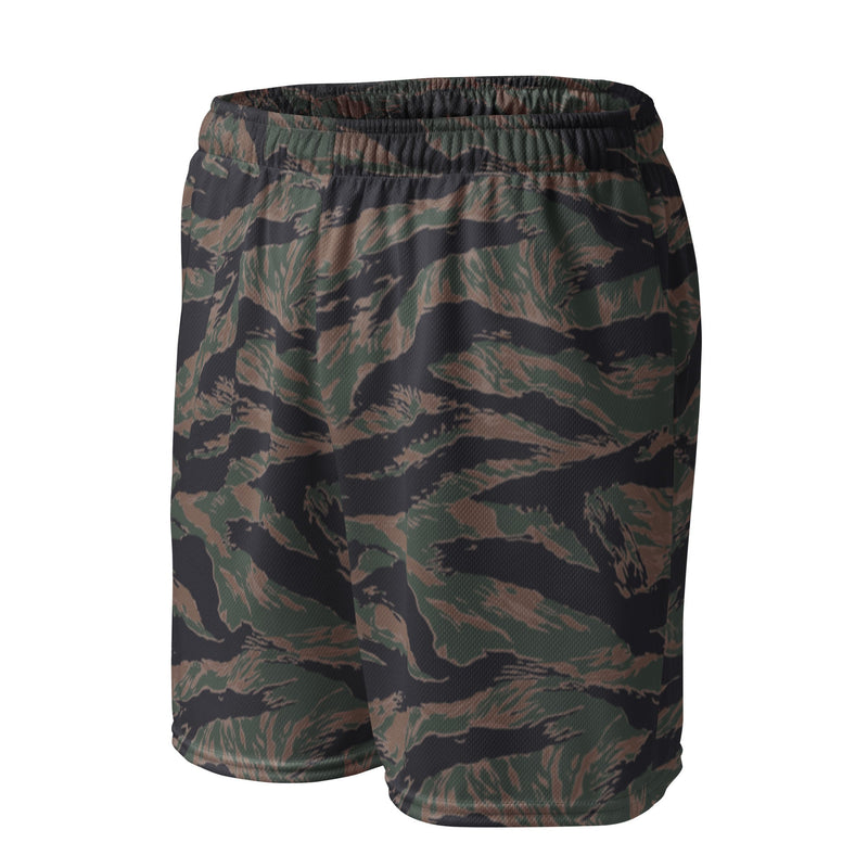 Tiger Stripe Woodland CAMO Unisex Mesh Shorts