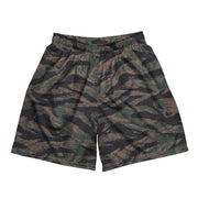 Tiger Stripe Woodland CAMO Unisex Mesh Shorts - 2XS