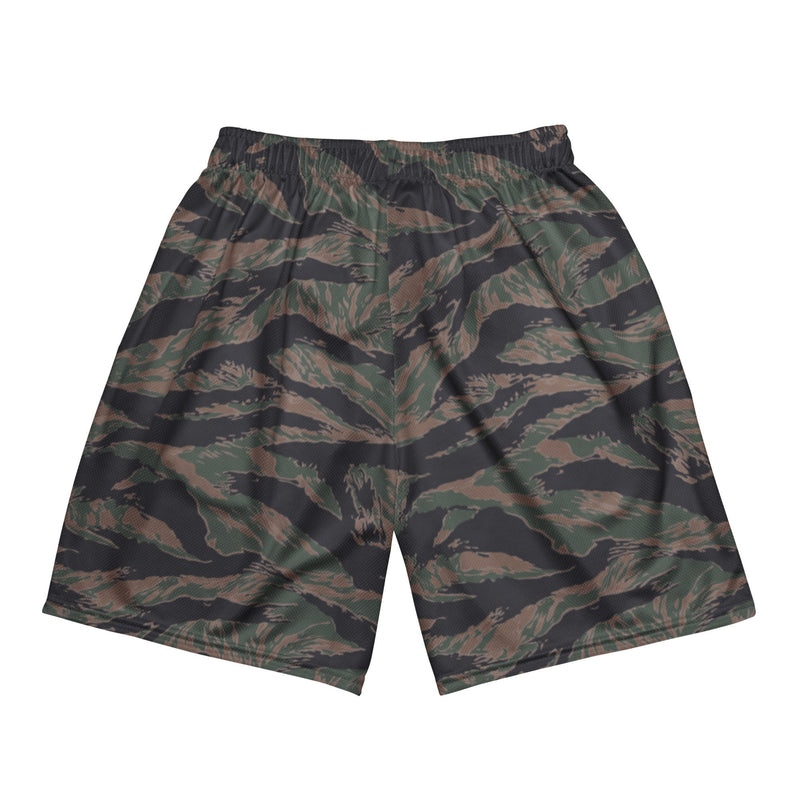 Tiger Stripe Woodland CAMO Unisex Mesh Shorts