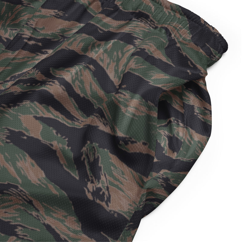 Tiger Stripe Woodland CAMO Unisex Mesh Shorts