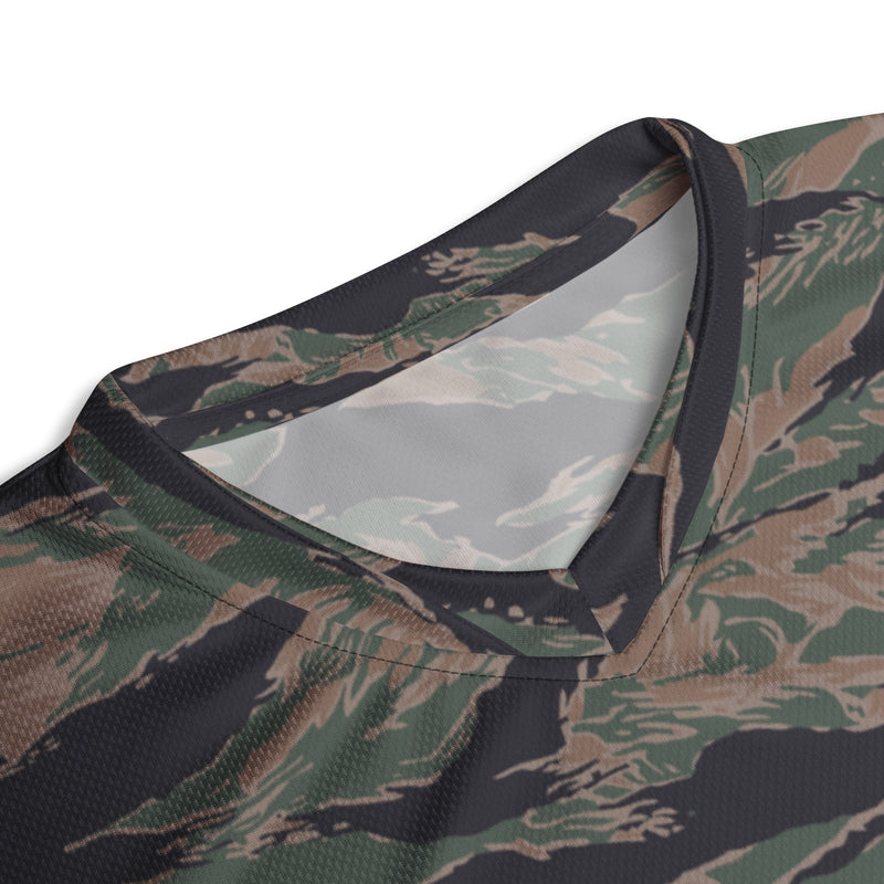 Tiger Stripe Woodland CAMO Unisex Sports Jersey