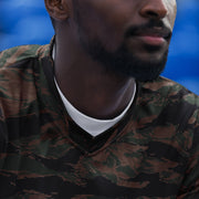 Tiger Stripe Woodland CAMO Unisex Sports Jersey
