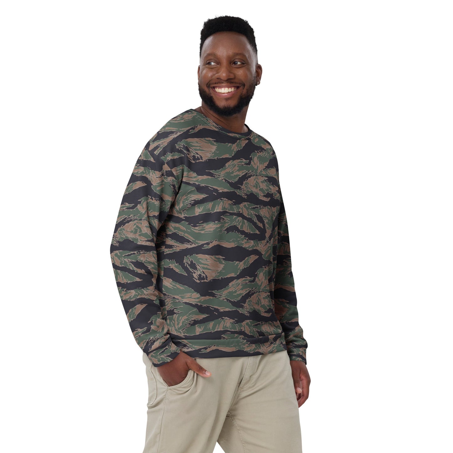 American Tiger Stripe MARPAT Woodland CAMO Unisex Sweatshirt - Sweatshirts