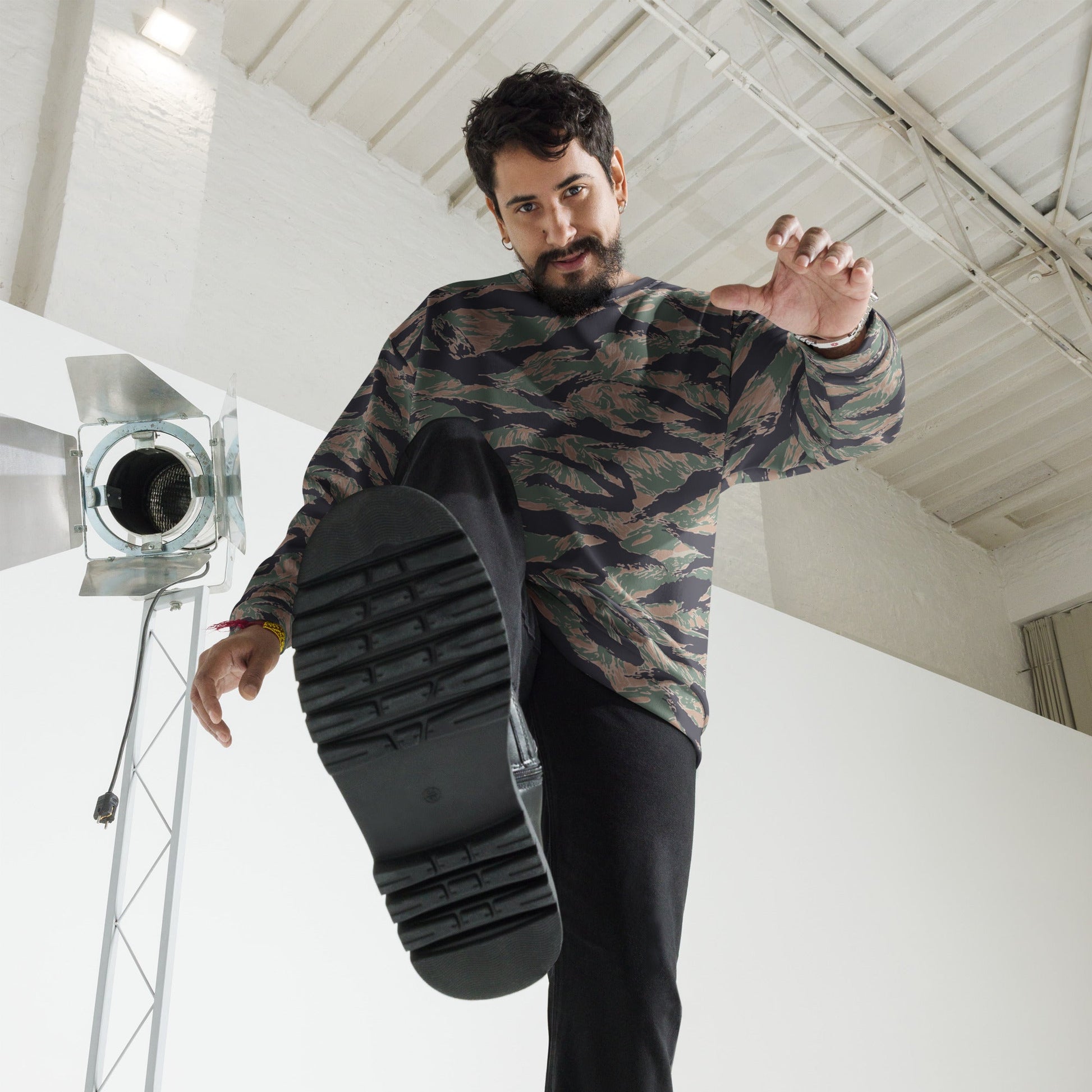 American Tiger Stripe MARPAT Woodland CAMO Unisex Sweatshirt - Sweatshirts