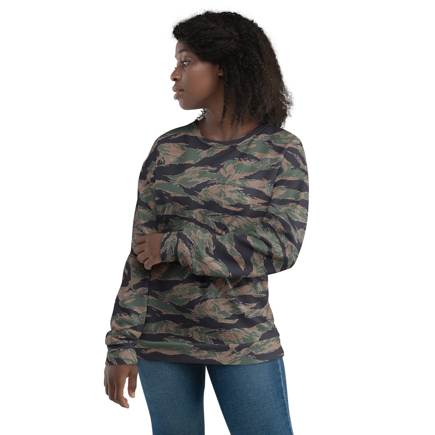 American Tiger Stripe MARPAT Woodland CAMO Unisex Sweatshirt - Sweatshirts