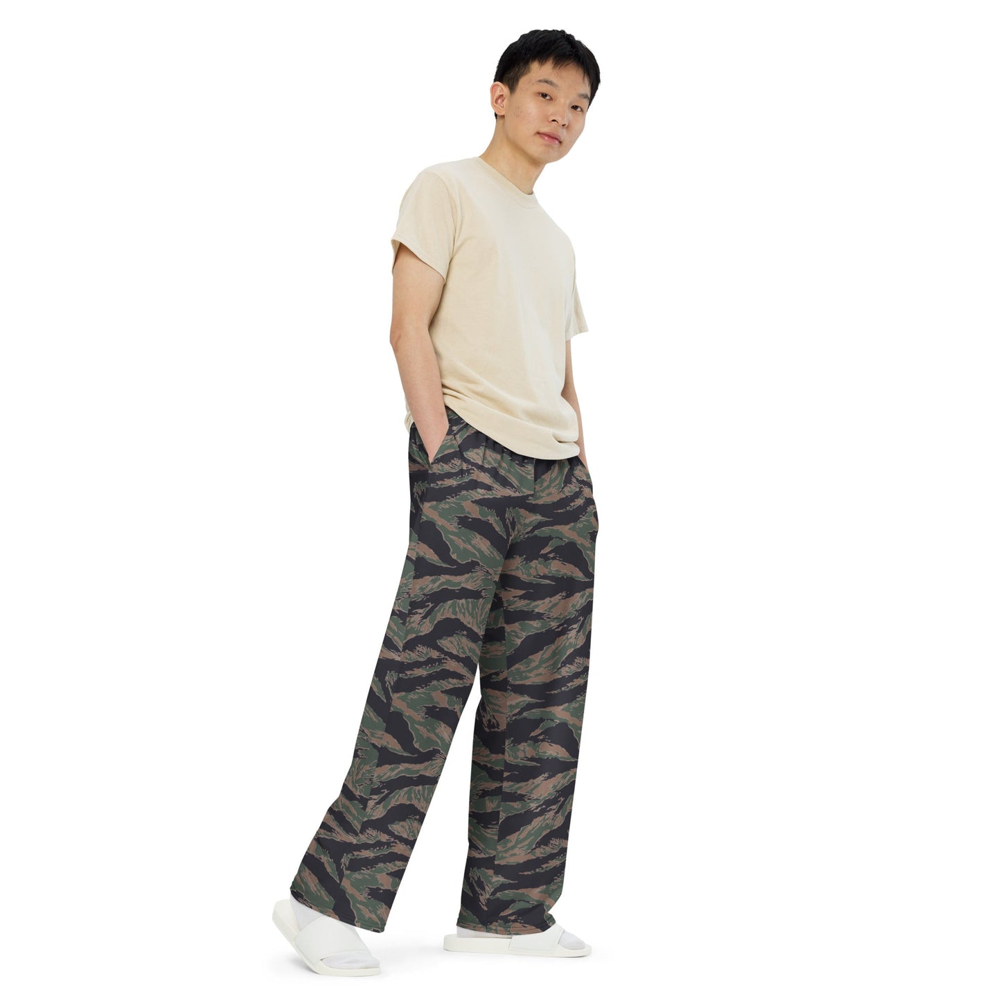 American Tiger Stripe MARPAT Woodland CAMO unisex wide-leg pants - Wide-leg Pants