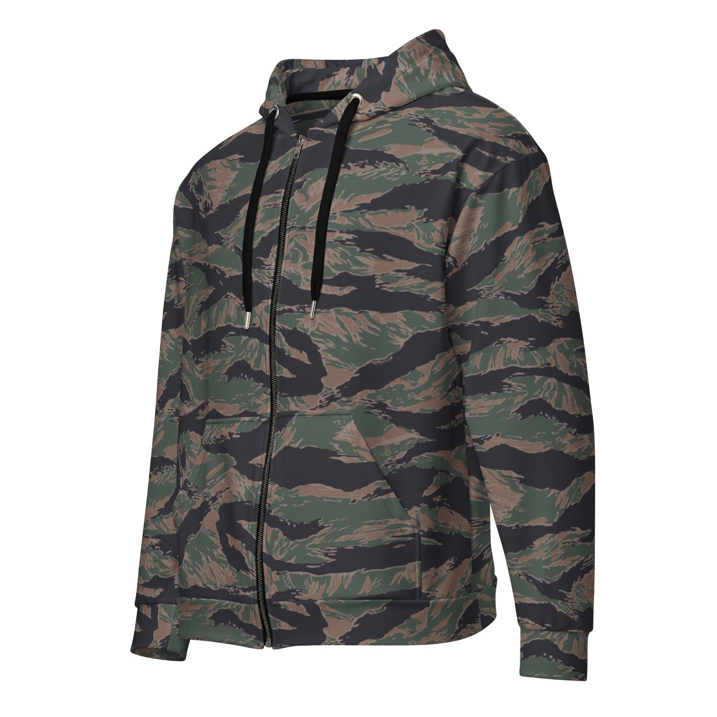American Tiger Stripe MARPAT Woodland CAMO Unisex zip hoodie - Zip Hoodies