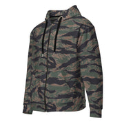 Tiger Stripe Woodland CAMO Unisex Zip Hoodie