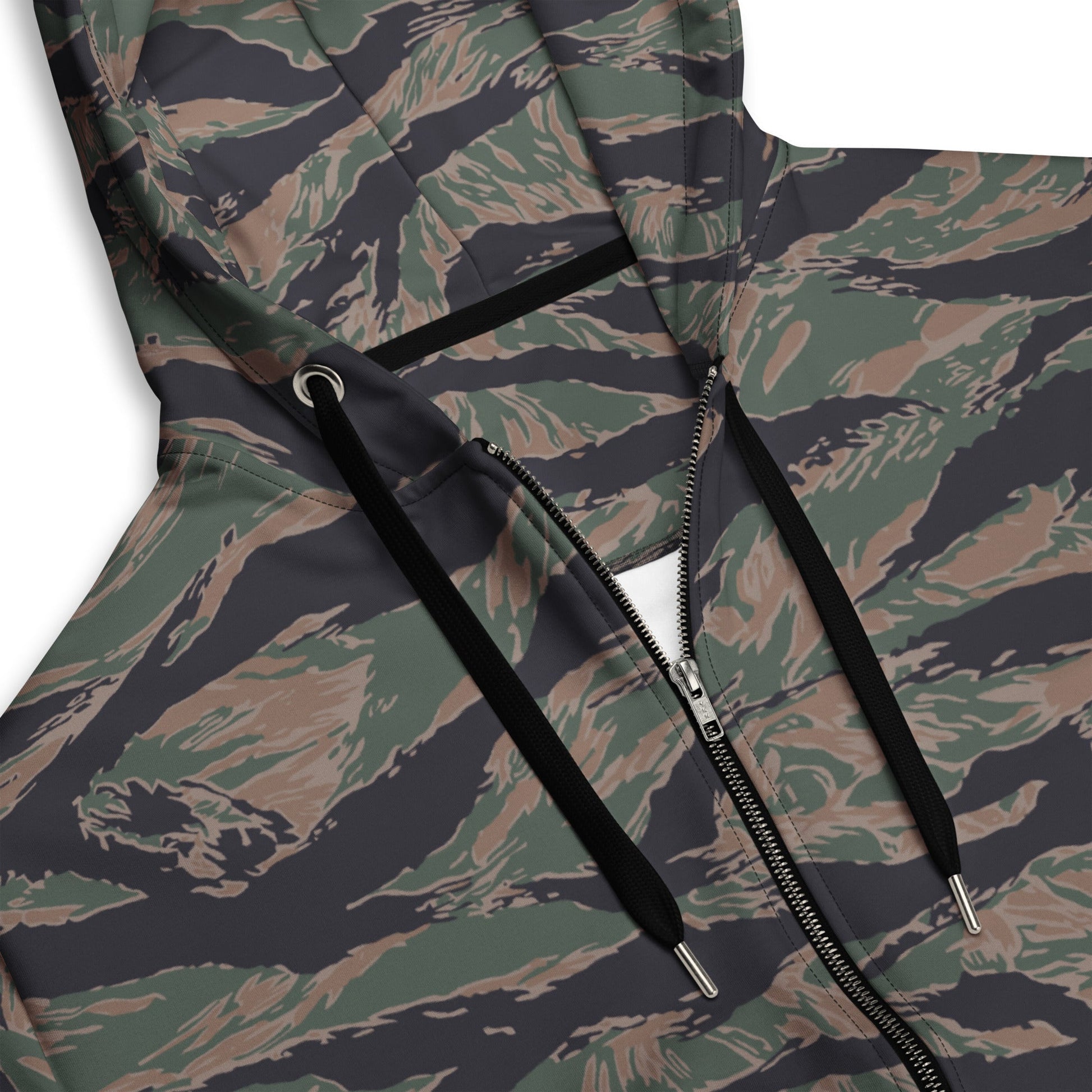 American Tiger Stripe MARPAT Woodland CAMO Unisex zip hoodie - Zip Hoodies