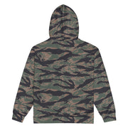 Tiger Stripe Woodland CAMO Unisex Zip Hoodie