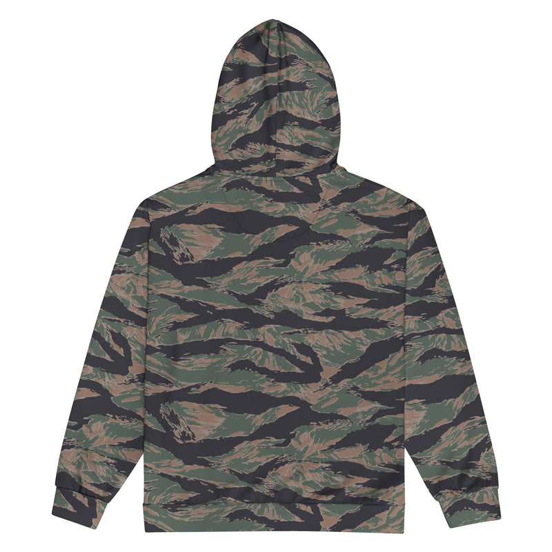 Tiger Stripe Woodland CAMO Unisex Zip Hoodie