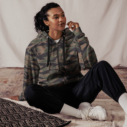 American Tiger Stripe MARPAT Woodland CAMO Unisex zip hoodie - Zip Hoodies