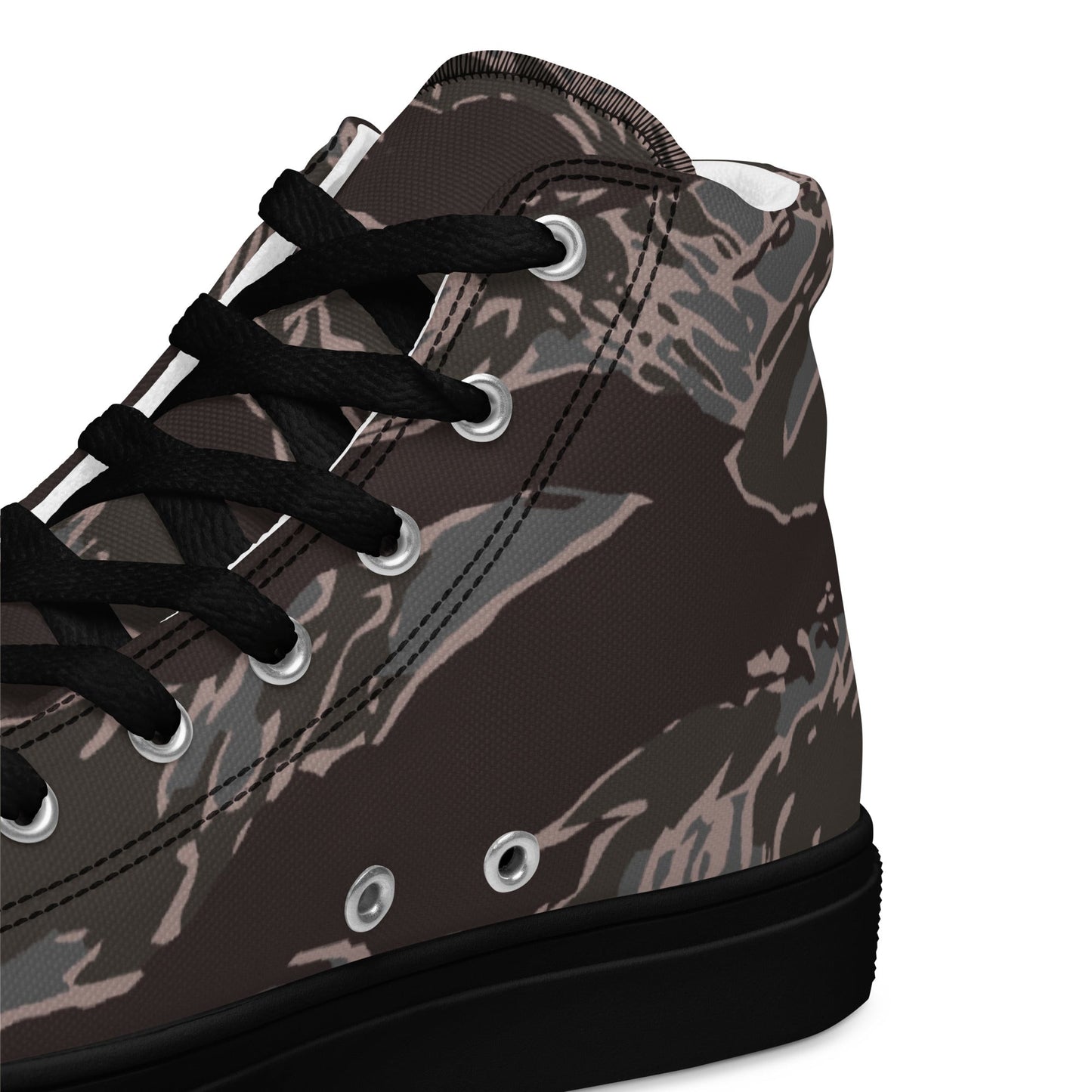 American Tiger Stripe Metro CAMO Mens high top canvas shoes - High Top Canvas Shoes