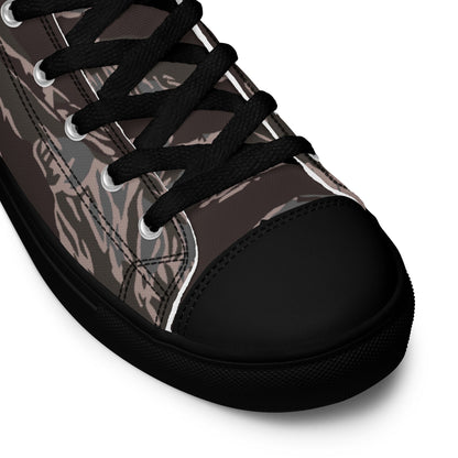 American Tiger Stripe Metro CAMO Mens high top canvas shoes - High Top Canvas Shoes