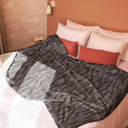 American Tiger Stripe Metro CAMO Sherpa Blanket
