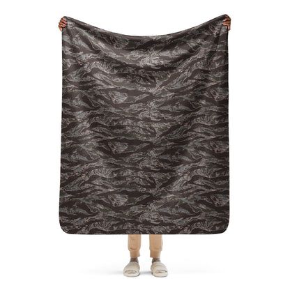 American Tiger Stripe Metro CAMO Sherpa Blanket - 50″×60″