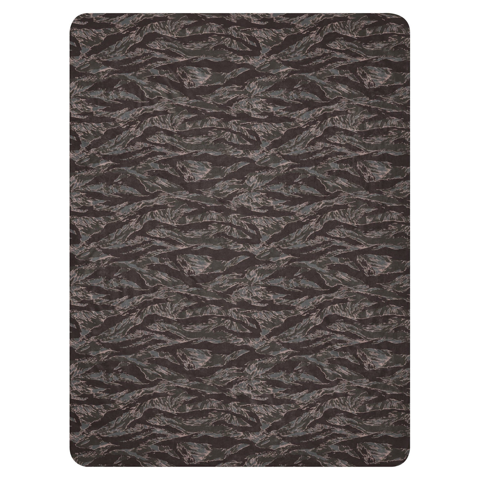 American Tiger Stripe Metro CAMO Sherpa Blanket