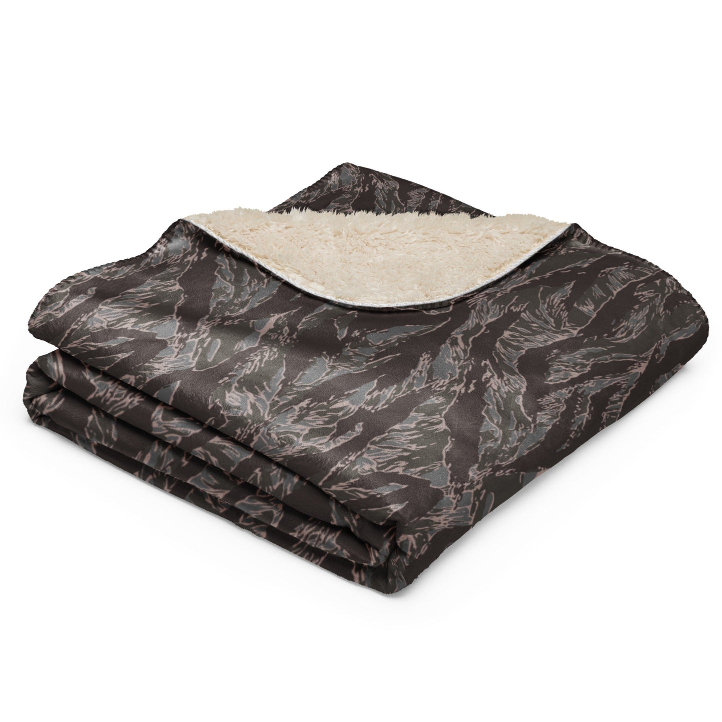 American Tiger Stripe Metro CAMO Sherpa Blanket