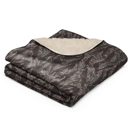 American Tiger Stripe Metro CAMO Sherpa Blanket