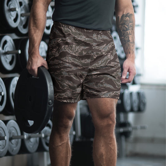 American Tiger Stripe Metro CAMO Unisex Athletic Long Shorts - 2XS