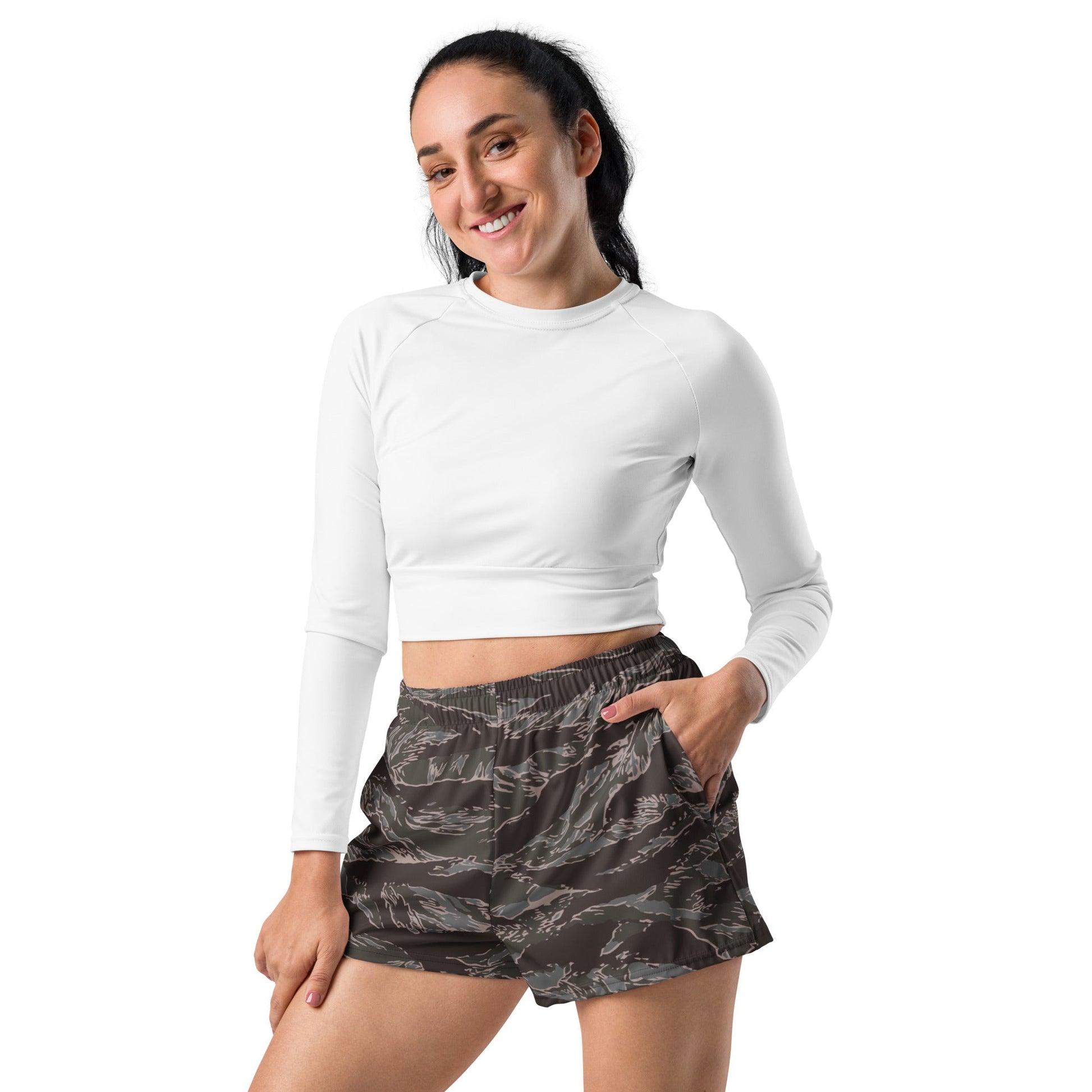American Tiger Stripe Metro CAMO Unisex Athletic Shorts