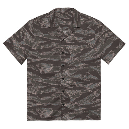 American Tiger Stripe Metro CAMO Unisex Short-Sleeve Button Shirt - 2XS